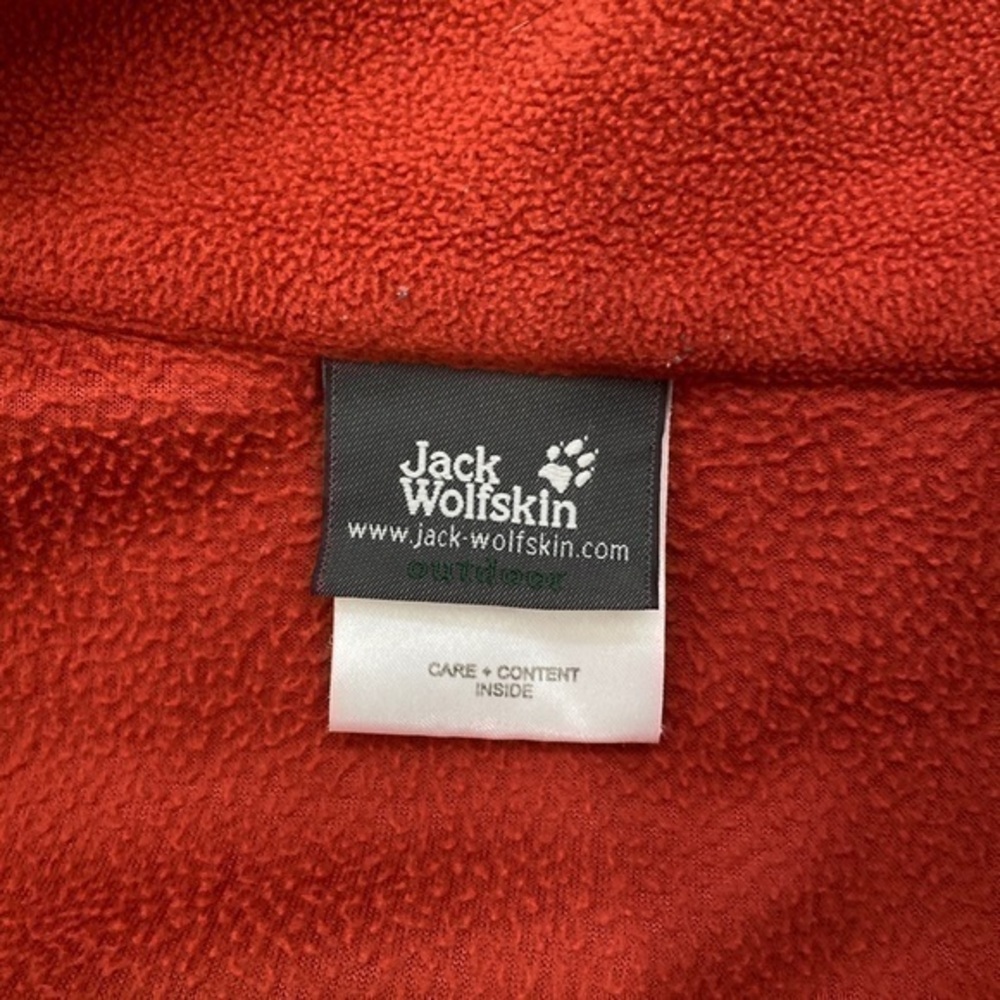 Jack Wolfskin‎ Orange Fleece 3/4 Zip Pullover Sweater - Picture 4 of 10